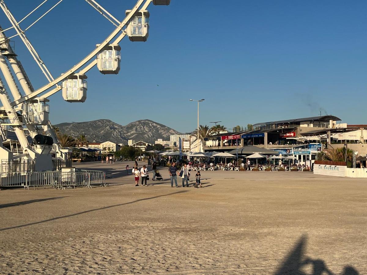 Sun Escape, Appart Renove Climatise 3 Pieces 4-6 Pers, 350M De La Plage Μασσαλία Εξωτερικό φωτογραφία